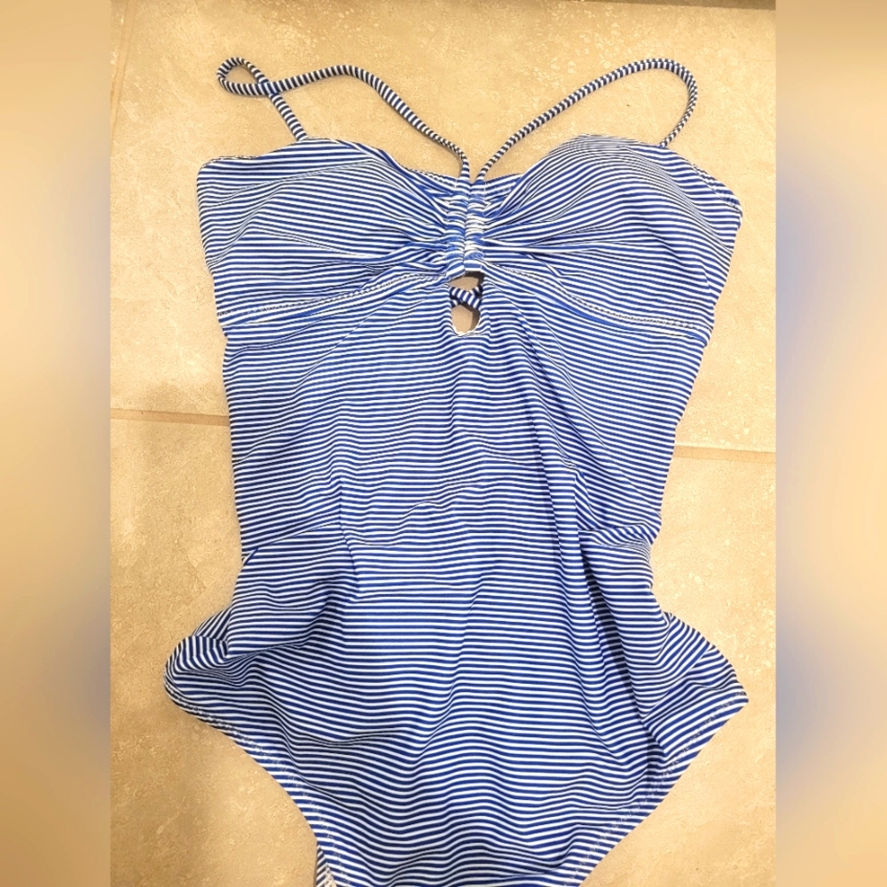 Blue and White One Piece